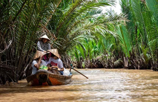 Boat on the legendary Mekong River
