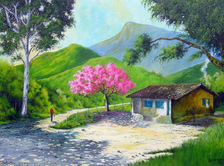 Antonio Gomes Comonian ~ Pintando paisagens com elegância.