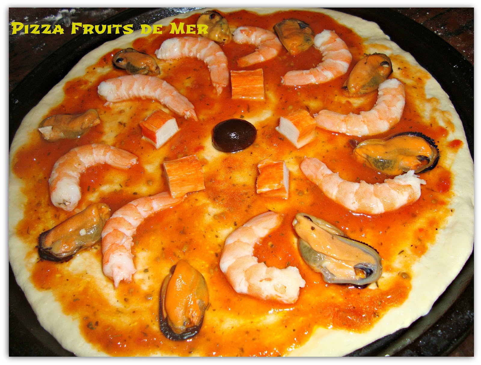 RAYAN DELICES Pizza Fruits de Mer
