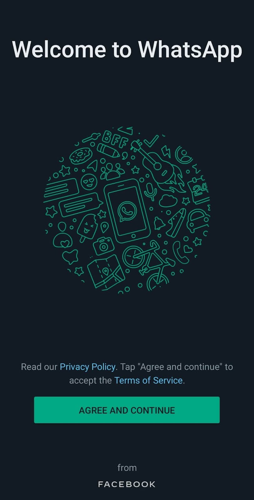 Agree terms and conditions