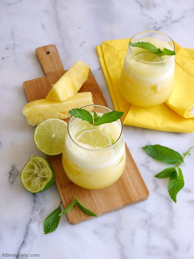 Pineapple Daiquiri Cocktail Recipe Party Ideas Party Printables Blog