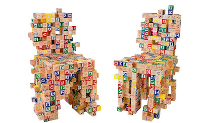 Muebles con cubos de madera para niños. | Quiero más diseño