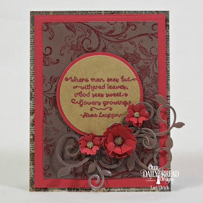 Our Daily Bread Designs Stamp Set: A Happy Hello, Our Daily Bread Designs Custom Dies: Circles, Pierced Circles, Pierced Rectangles, Bitty Blossoms, Pretty Posies, Fancy Foliage, Our Daily Bread Designs Paper Collections: Vintage Ephemera,  Ephemera Essentials