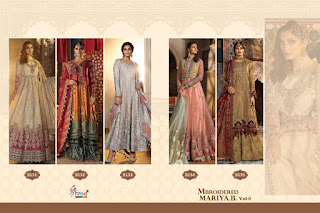 Shree Fab Mbroidered Mariya B Vol 9 Pakistani Suits