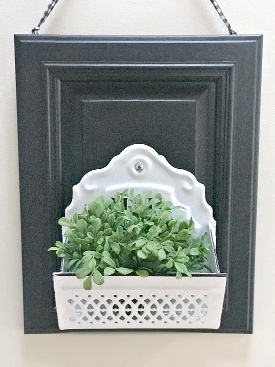 wall planter using mail bin