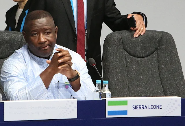 Julius Maada Wonie Bio President of Sierra Leone elected in April 4, 2018