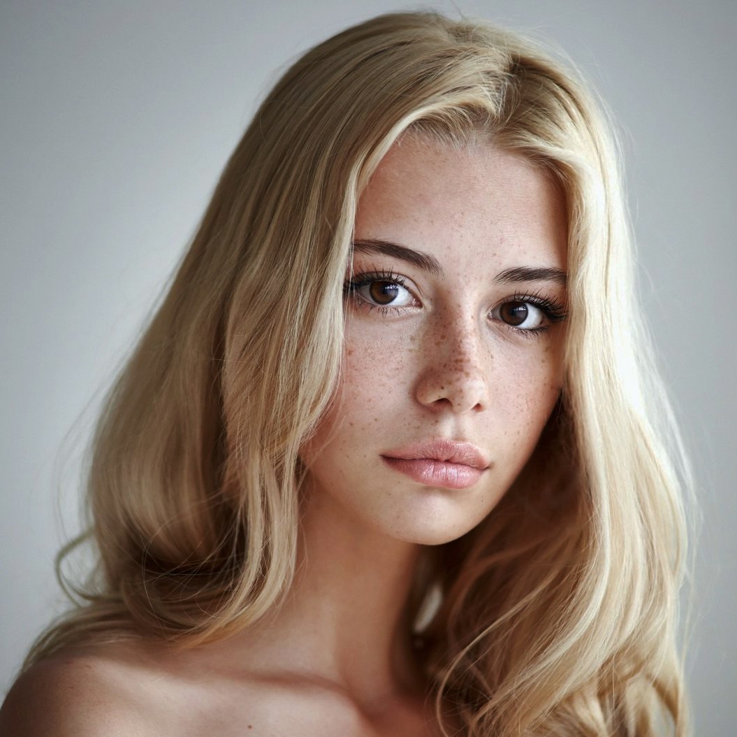 Albums 95+ Images girl with blonde hair and brown eyes Completed