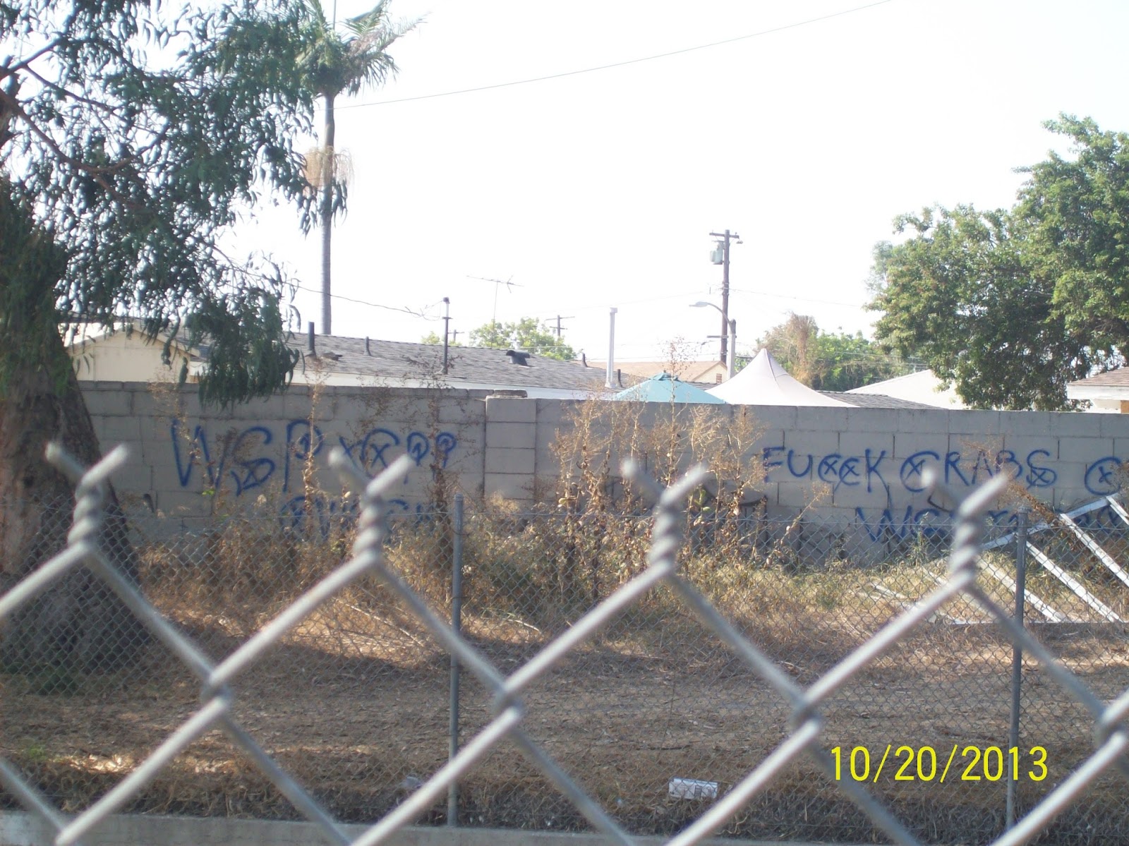 blood piru brims gangs graffiti Campanella park piru ( compton )