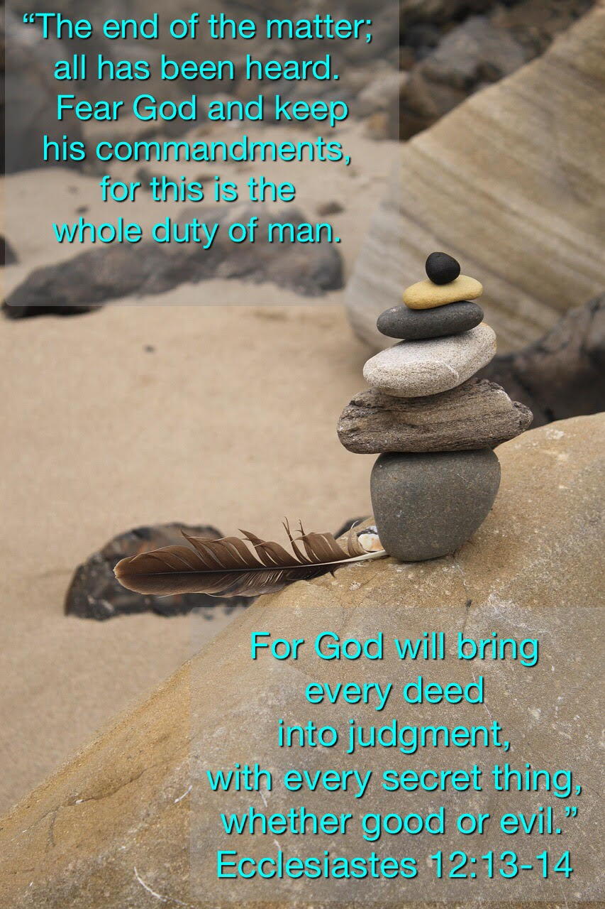 the end of the matter is fear god