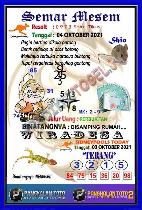 Prediksi Syair Sdy 4 Oktober 2021 Pangkalantoto