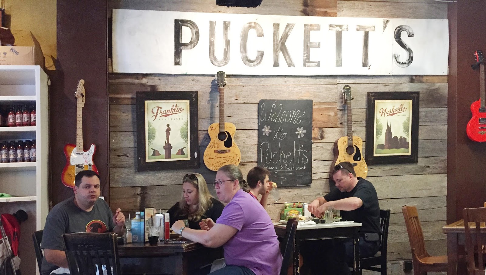 entertaining views from cincinnati Puckett's Restaurant & Grocery
