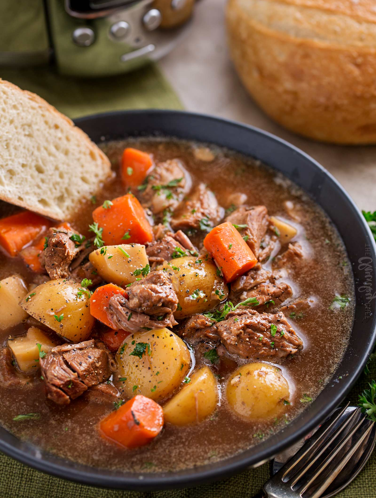 BEER AND HORSERADISH SLOW COOKER BEEF STEW - THE COUNTRY FOOD