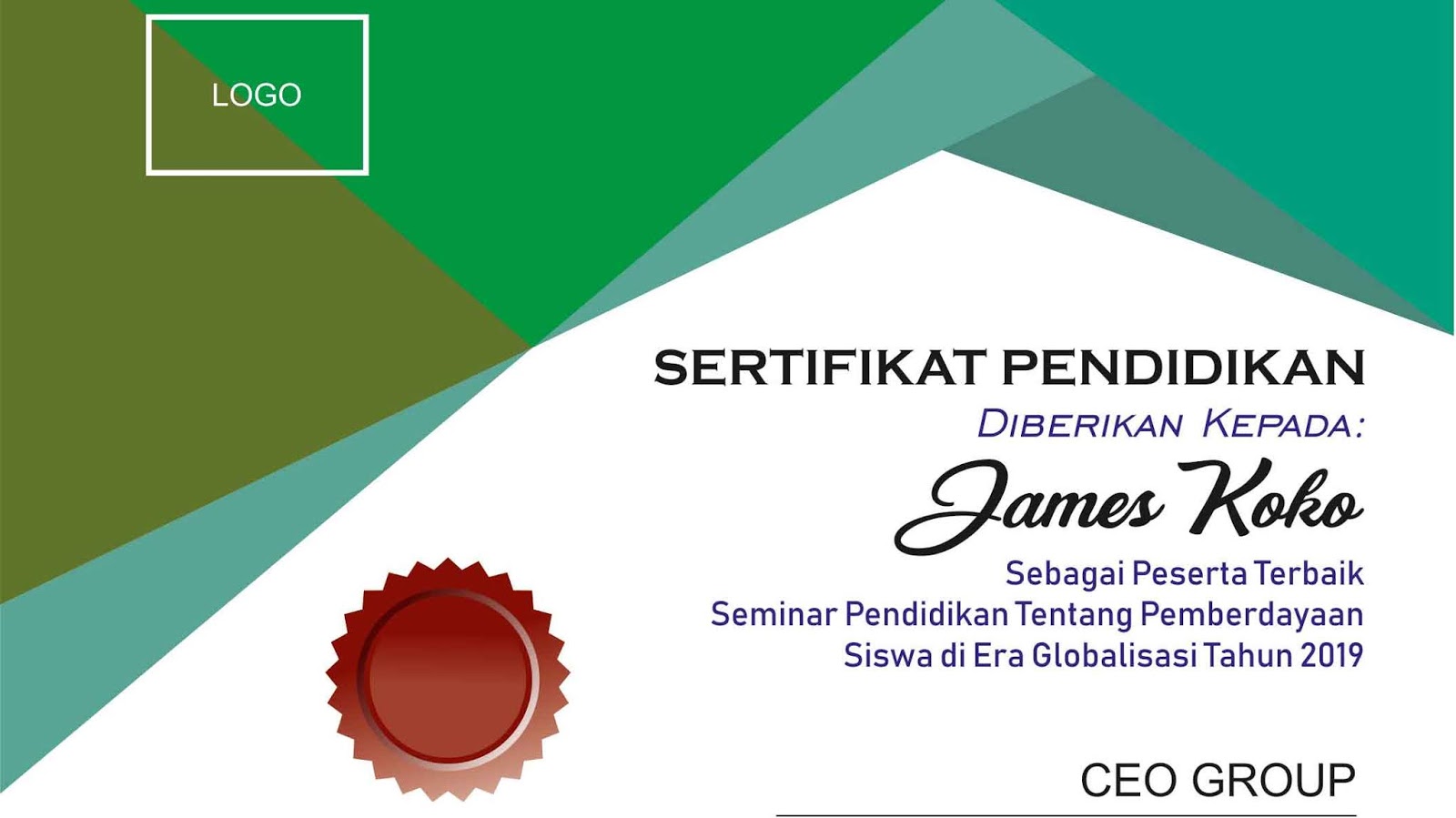 Contoh Desain Piagam, Sertifikat Keren Untuk Sekolah dan Perusahaan