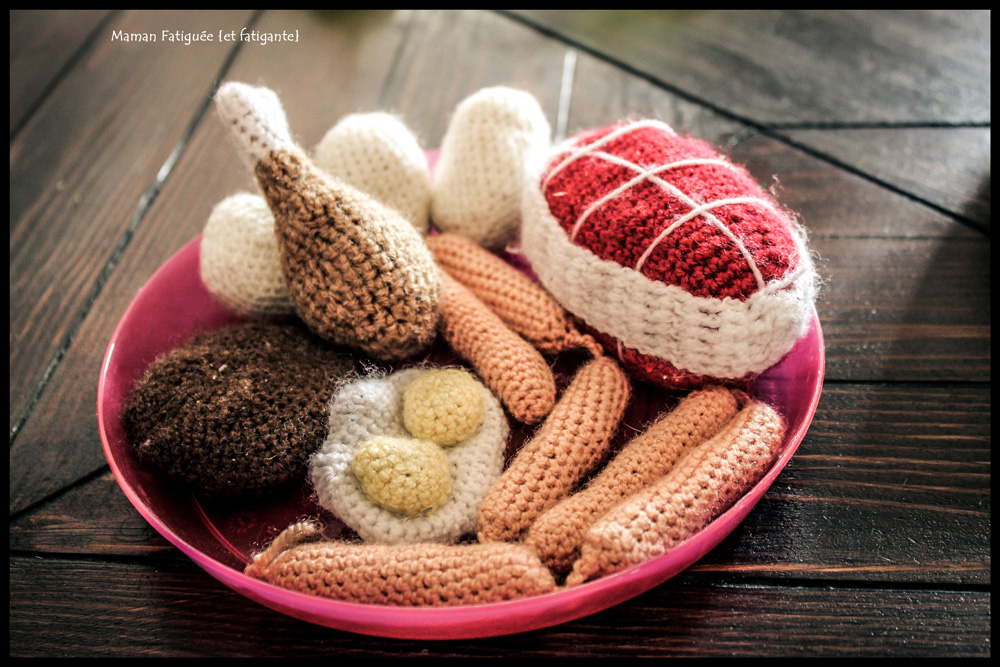 Dînette au crochet {Homemade} - Maman Fatiguée {et Fatigante}