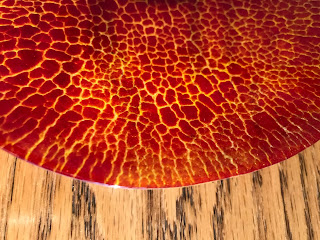 red crackle bowl
