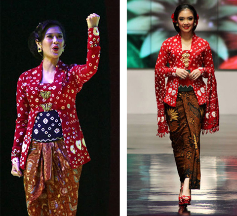 model baju kebaya jumputan