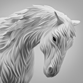04-White-Horse-Maxim-Shkret-Digital-Origami-Animal-Art-www-designstack-co
