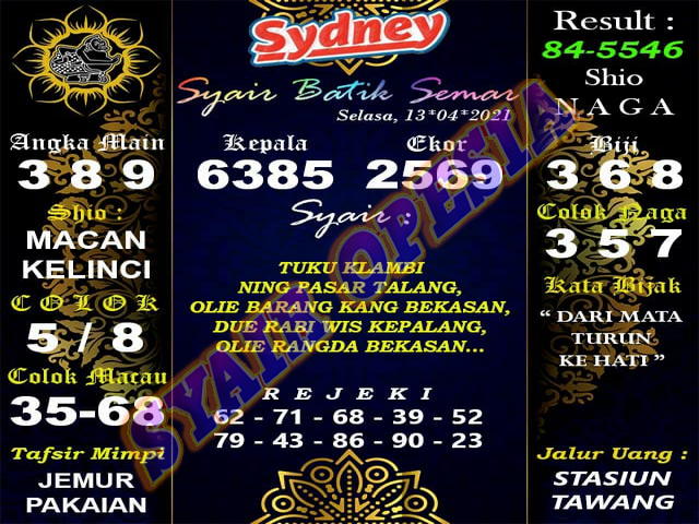Syair Harian Sdy 13 April 2021 Kode Syair Sgp Hk Sd Motesia Syair Harian Sdy 13 April 2021 Kode Syair Sgp Hk Sd Motesia