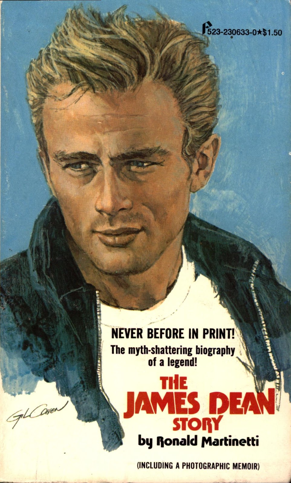 Gravetapping Thrift Shop Book Covers "The James Dean Story"