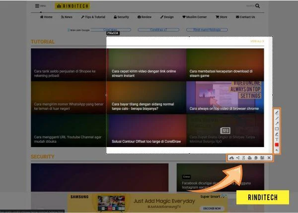 Cara screenshot layar komputer dengan ukuran bebas di Windows & Mac OS