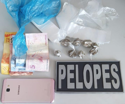 Em Delmiro Gouveia, Pelopes prende jovem  por tráfico de drogas