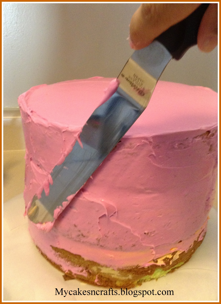 My Cakes n Crafts How to Frost and Crumb Coat the Cake