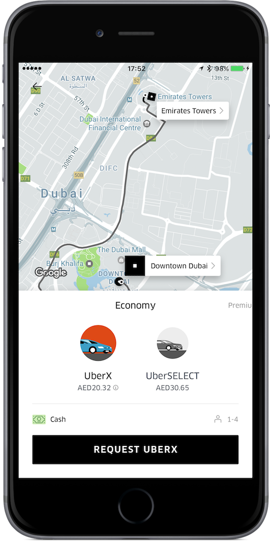 Dubai, your uberX is arriving now
