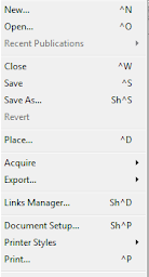 फाइल मेन्यू फाइल मेन्यू