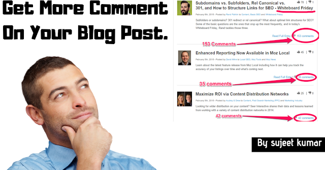 Seven Quick Tips For Get More Comment On Your Blog Post. 0 to 100 Comments in few days http://www.mysterytechs.com/2018/05/seven-quick-tips-for-get-more-comment.html