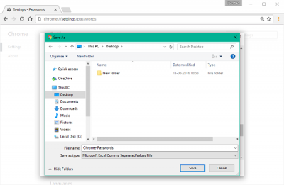 วิธีส่งออกและนำเข้ารหัสผ่านในเบราว์เซอร์ Chrome