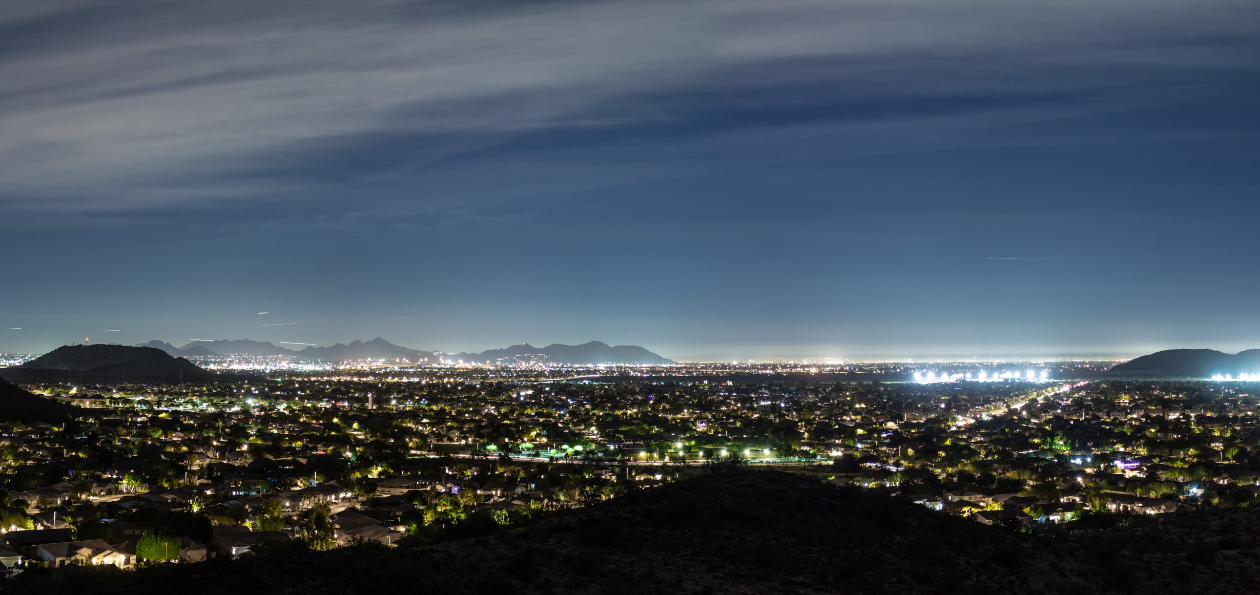 Night Panorama, Phoenix, Arizona