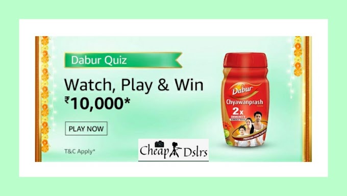 Amazon Dabur Quiz Answers Win – Rs.10000 Pay Balance