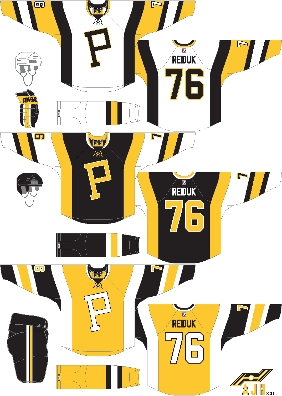 AJH Hockey Jersey Art: Pittsburgh Pirates Concept