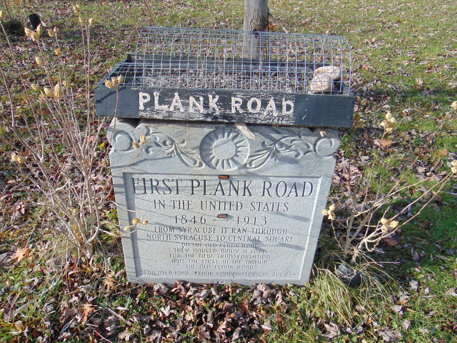 First Plank Road in the USA Syracuse to Central Square, New York