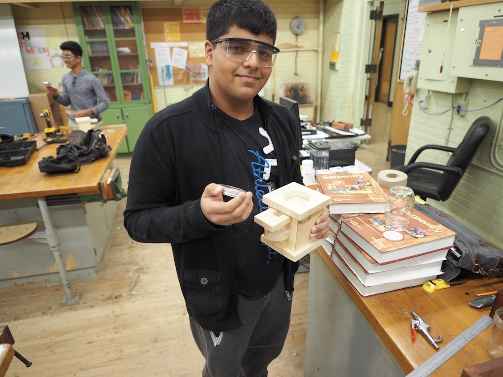 Active Learning @ Danforth CTI: MaST Students Create Gumball Machines