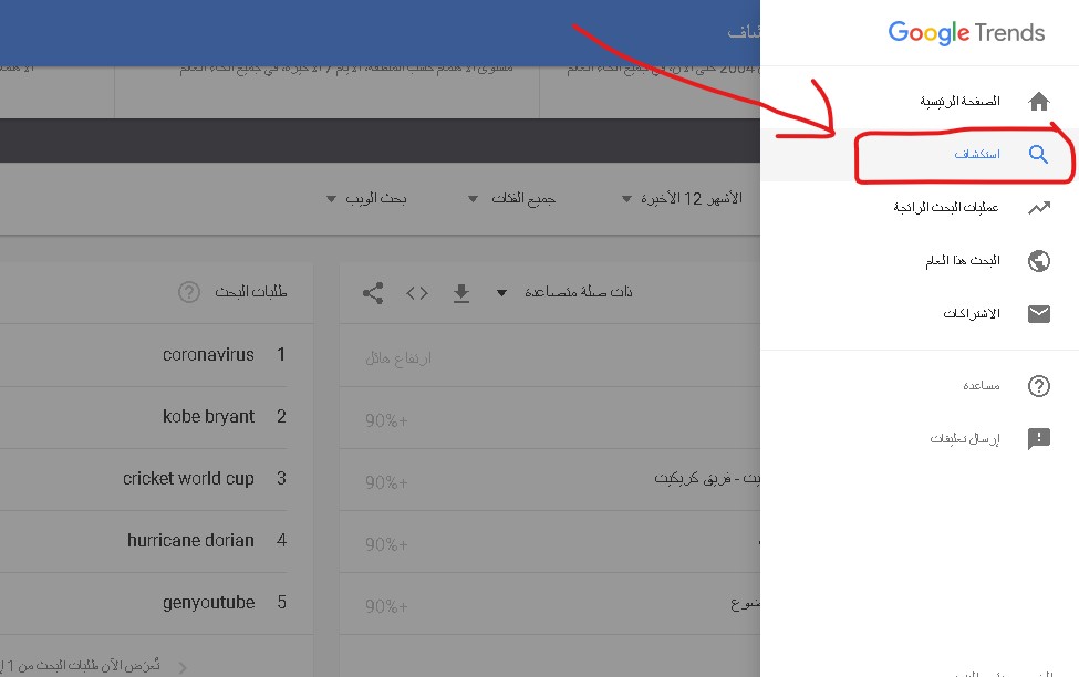 شرح جوجل تريند Google Trends لمعرفة المواضيع الأكثر بحثاً على الإنترنت شرح جوجل تريند Google Trends لمعرفة المواضيع الأكثر بحثاً على الإنترنت