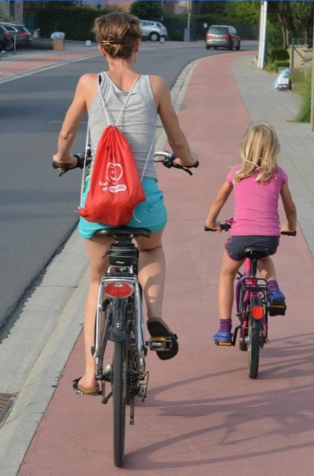 fietsen met kinderen