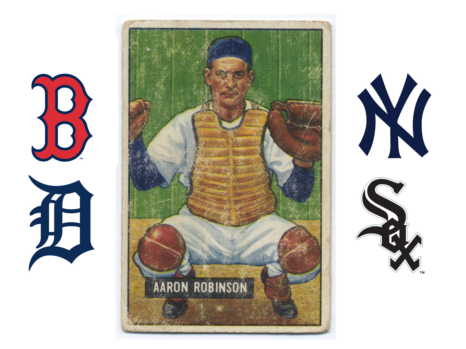 THE LANCASTER ARCHIVE MLB's Aaron Robinson Baseball Card 1951