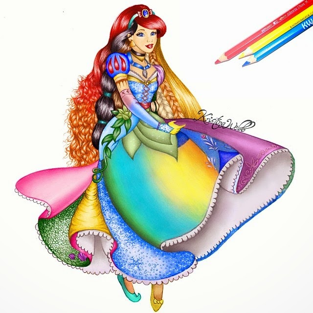 18-Blended-Disney-Kristina-Webb-Colour-me-Creative-Drawings-www-designstack-co