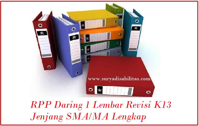 RPP  Lembar Revisi K13 Jenjang SMA/MA Lengkap