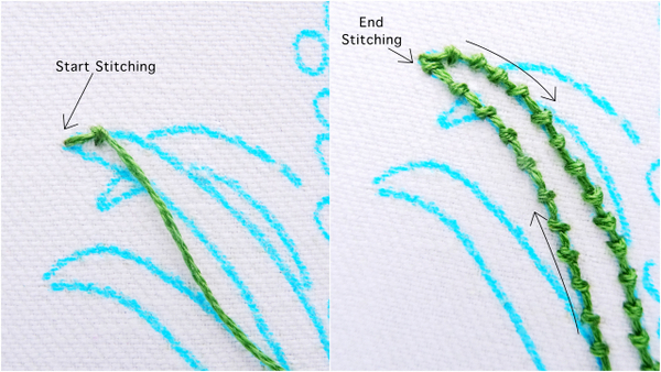 Hướng dẫn thêu hoa lục bình - Hình 2