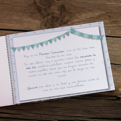 Libro firmas personalizado Primera Comunión