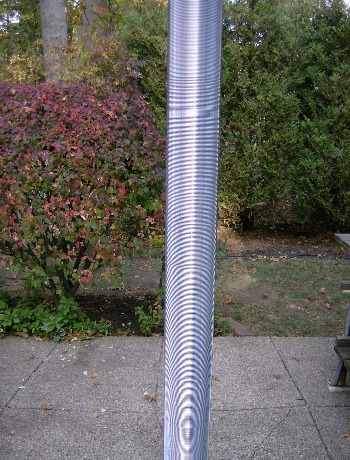 Coil Winding on Cantex 6 inch PVC Electrical Conduit A new vertical