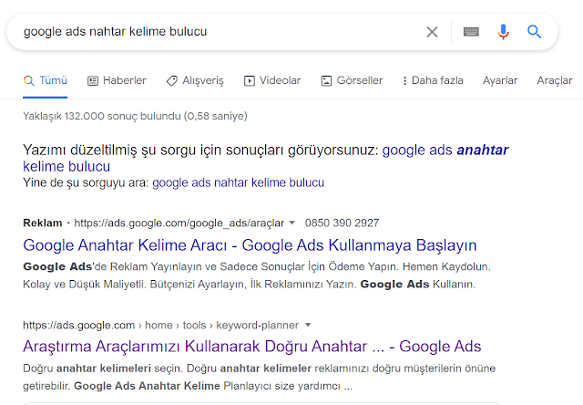 Web Sitesi İçin Anahtar Kelime Bulma