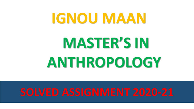 MAAN Solved Assignment 2020-21