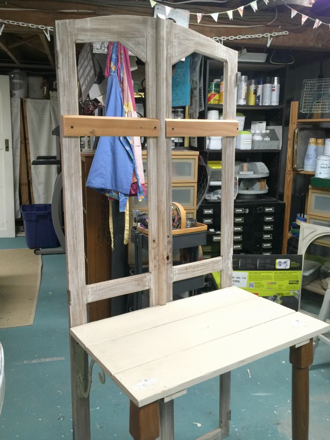 Diy Repurposed Antique Door Potting Bench