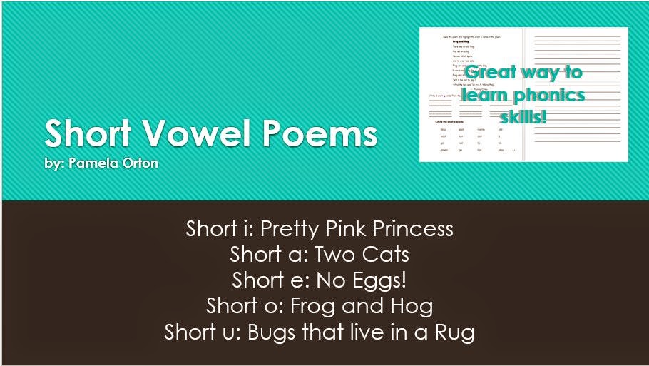 2nd Grade Creations Short Vowel Poetry & a FREEBIE!!!