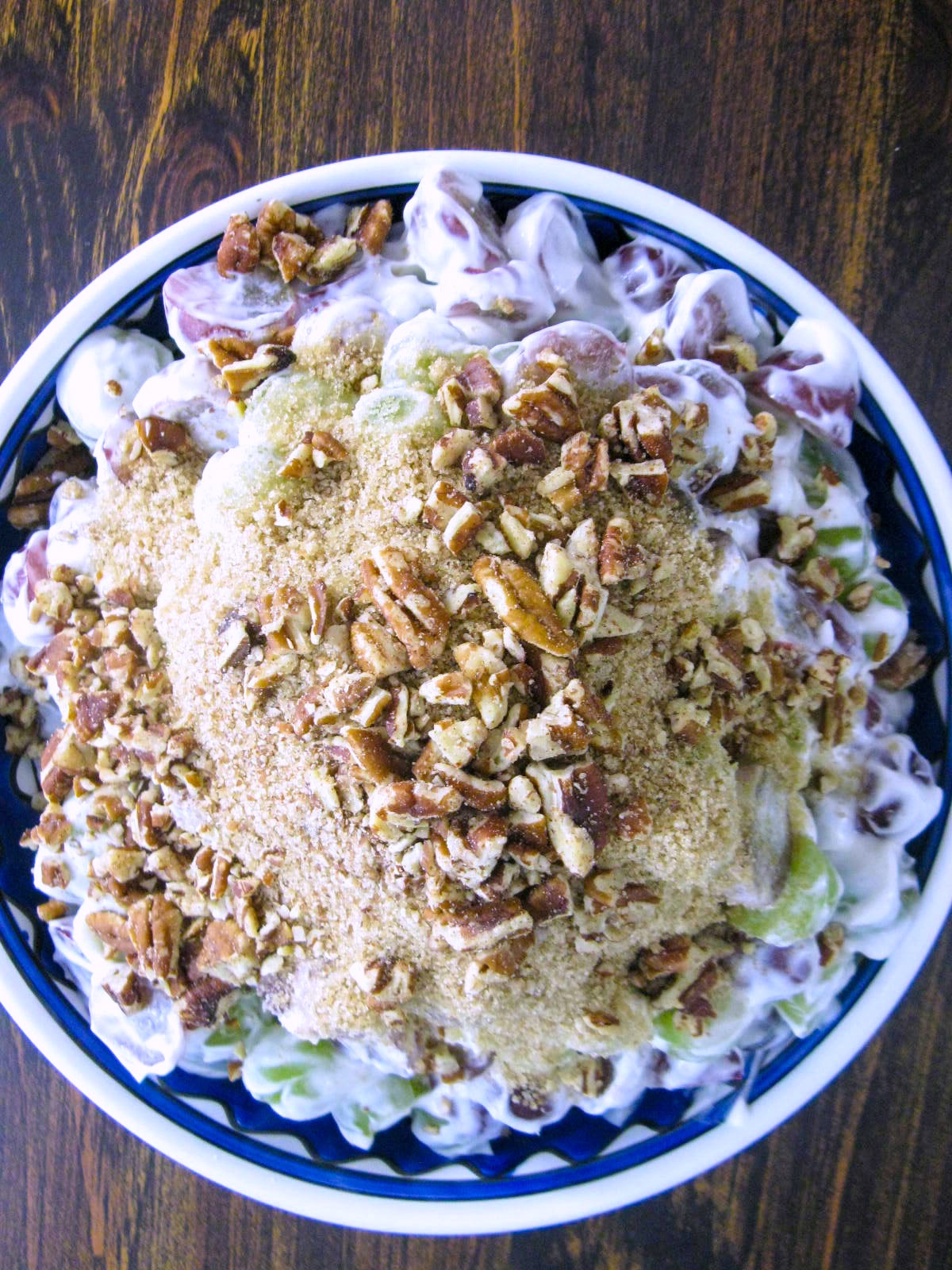 Creamy Brown Sugar Grape Salad