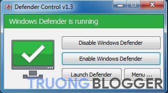 Xanh – Bật Windows defender Xanh – Bật Windows defender