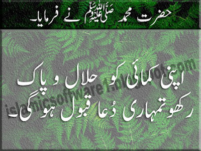 Halal Rizq quotes in Urdu